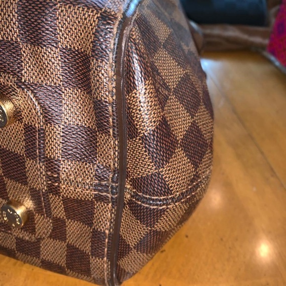 Marylebone PM Brown Damier Ebene Canvas Tote - Picture 6 of 8